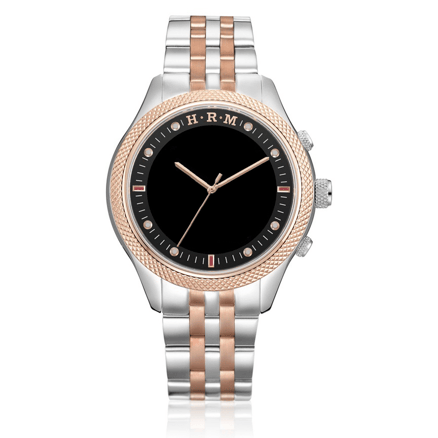 Luxury Men's Wristwatch HA-6105 - Bronze, Silver Color