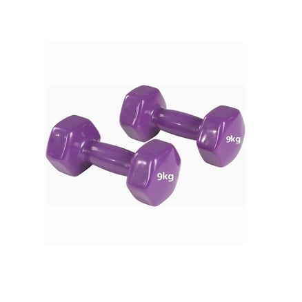 ربر دامبل (9KG) / Dumbbells Color- LDR009DM
