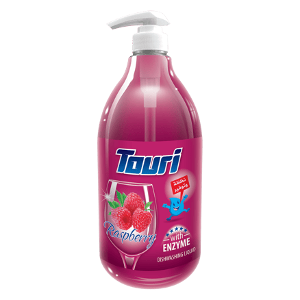 TOURI DISH WASHING LIQUID 1500 ML PUMB CANBERRY