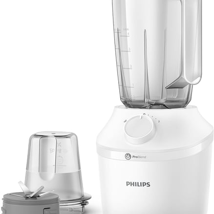Philips 3000 Series Blender, 450W, 1.9 L, Plastic, White, Hr2041/10