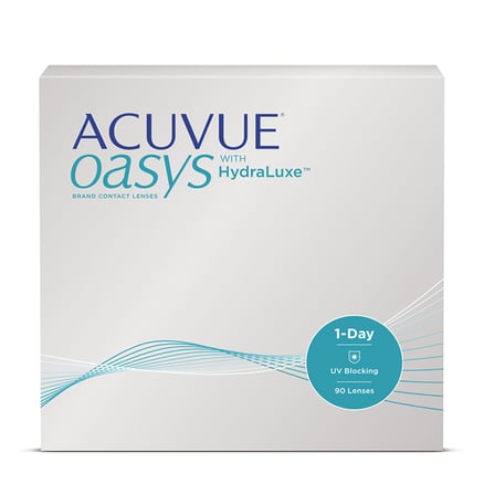 Acuvue Oasys 1-Day with hydraluxe - 90 lenses