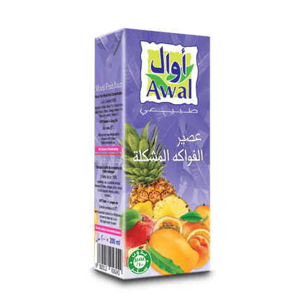 أوال عصير فواكه مشكلة 200مل (18 عبوة)