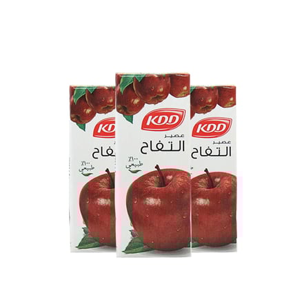 كي دي دي عصير تفاح 180مل (24 عبوة)