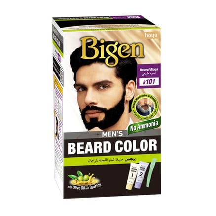 Bigen Men's Beard Color  "B101" without Ammonia - Natural Black