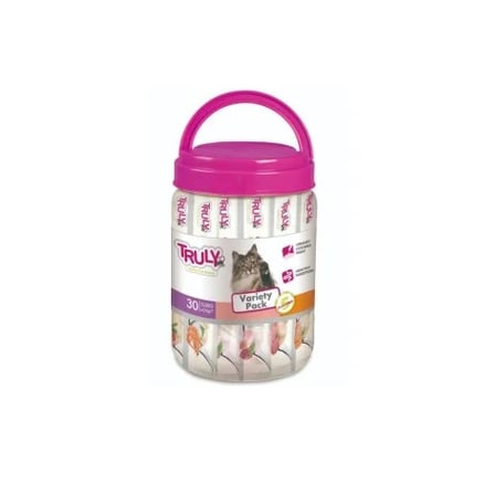 Truly Box Assorted Cat Treats 30x14g – High-Protein, Grain-Free, Best Treats for Picky Eaters & Sensitive Stomachs