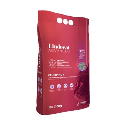 Lindo Cat Advanced high-clumping cat litter with baby powder scent, 10 litres