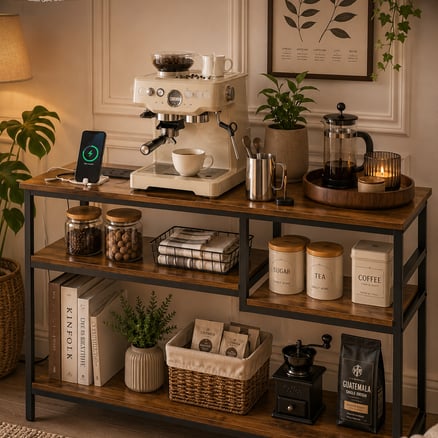 طاولة هارموني IQ الذكية لركن القهوة Harmony IQ Smart Coffee Console_image_0
