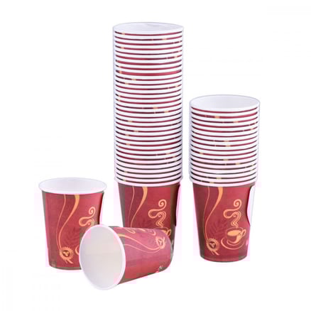اكواب شاي ورق حجم 8 اونز عبوة (100حبه)