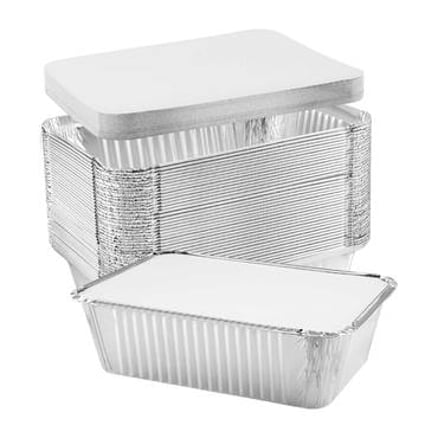 Square Aluminum Tray with Lid