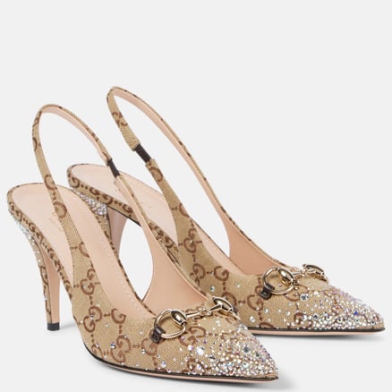 GUCCI حذاء مزين بالكريستال_image_0