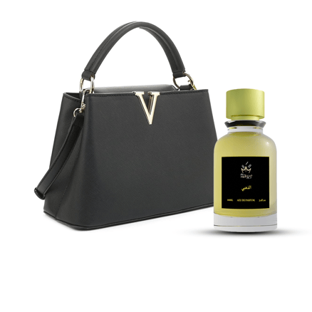 عطر الذهبي + شنطة هدية 