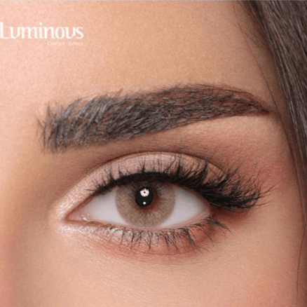 عدسات شهريه لاصقة من لومينوس , لون هازل
