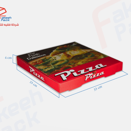 33 cm Red Pizza Box – Large Size, Premium Quality