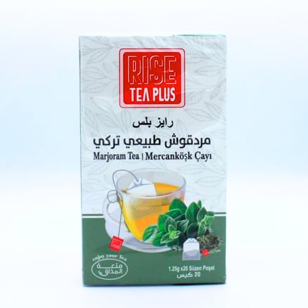شاي مردقوش طبيعي تركي من رايز بلس , 20 كيس
