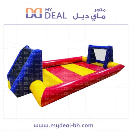 ملعب صابوني طول ٨ متر عرض ٤ متر لون اصفر واحمر وازرق_image_0