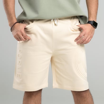 Embossed Shorts (Creamy)_image_0