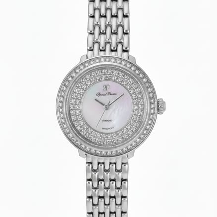 SP7170D ساعة الماس نسائية ستانلس ستيل فاخرة_image_0