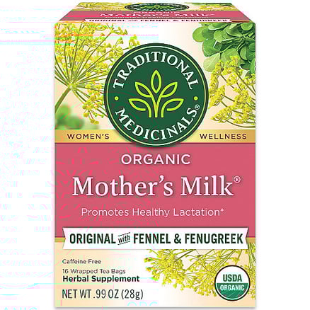Traditional Medicinals Organic Mother's Milk Herbal Tea - 16 Tea Bags - Case of 6