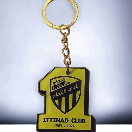 Al Ittihad Club Logo Car Keychain
