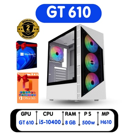 Business Desktop Computer Bundle - Egera - Intel i5 10th Gen - Free Office Software + Windows 11 Pro + Shipping + Installation (Refurbished)