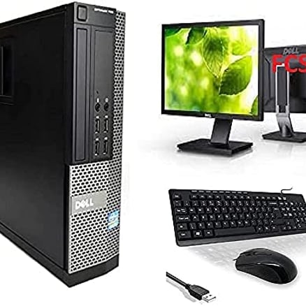 Dell - Dell Optiplex Desktop Computer with Accessories Core i7, 16GB RAM, 1TB SSD 256 + HDD + Wi-Fi + Bluetooth + 24-inch Screen (Renewed) 2-year warranty Free delivery