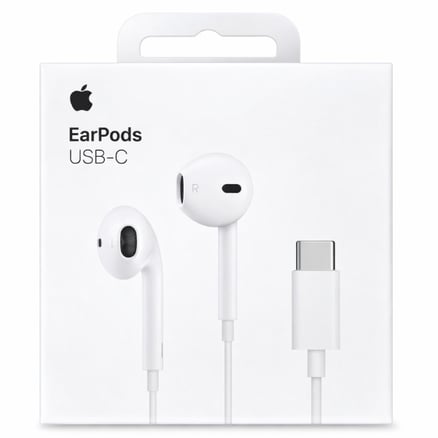 سماعة ابل سلك USB-C تايب سي أبيض - EarPods أصلية_image_0