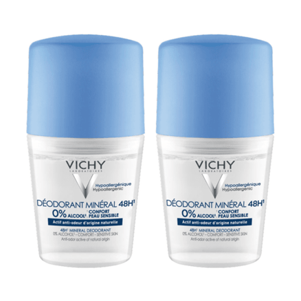 Bundle Of 2 Vichy Deodorant Roll-On Mineral - 50 Ml