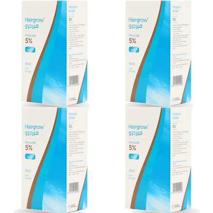 HAIRGROW MINOXIDIL 5% SOLUTION HAIR REGROWTH TONIC 50ml (Set Of 4)