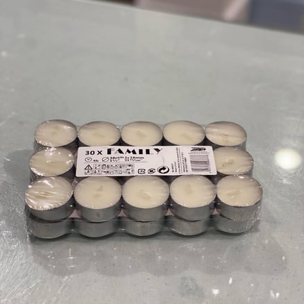 مجموعة شموع غير معطرة