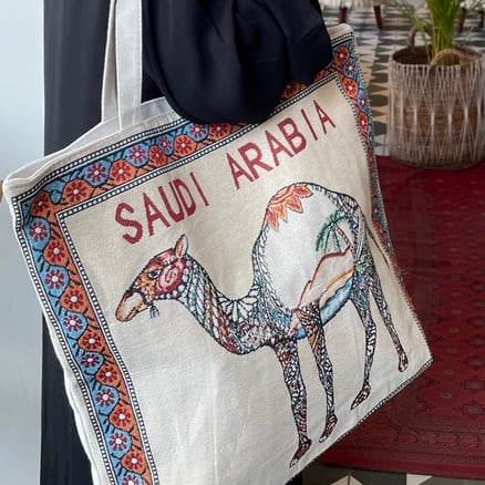 Saudi Arabia tote bag
