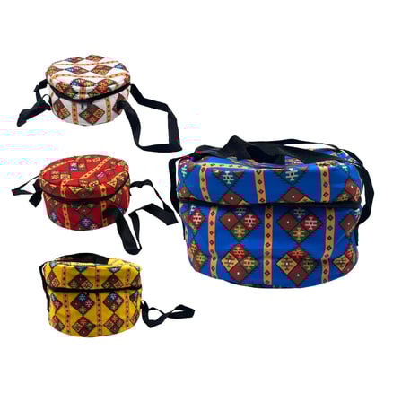 30 cm Multi-Color Thermal Insulated Bag with Traditional Patterns