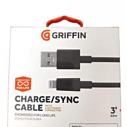 Griffin Lightning charging cable - black