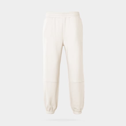Off White Closed Pants - Simple Style_image_0