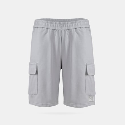 Grey Cargo Shorts_image_0