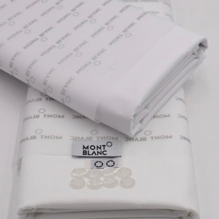 Mont Blanc white and cream fabric