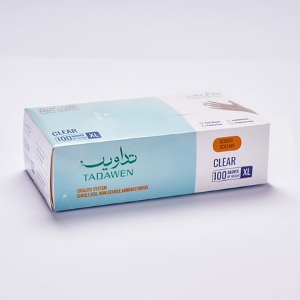 قفازات تداوين 100 حبه