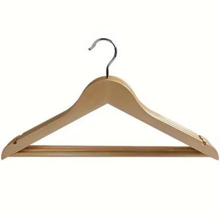 Wooden clothes hanger