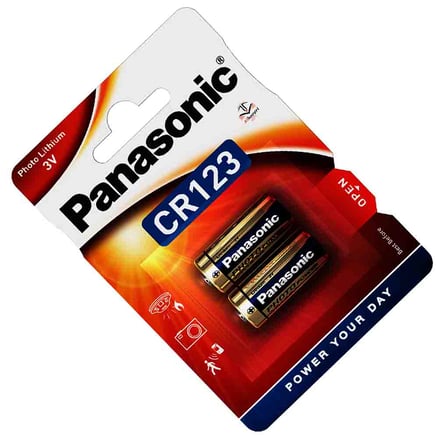 Panasonic CR123A CR-123AW/1BE 3V Lithium Battery