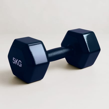 أثقال بوزن 5 كجم ، dumbbells 5kg ( حبه واحده)