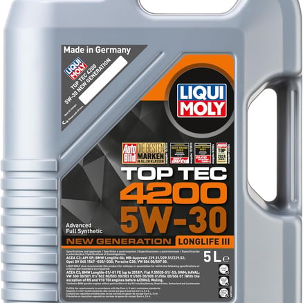 ليكوي مولي | زيت محرك توب تك 4200 5W-30 تخليقي بالكامل 5 لتر
