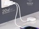 شاحن جداري ليفوري بمنفذ USB-C ومنفذ USB وبقوة 20 واط - أبيض_image_1