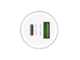 شاحن سيارة ليفوري 51 واط منفذ USB وPD - أبيض_image_1