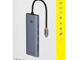 قاعدة شحن سلسلة الترا جوي بـ 7 منافذ (من USB-C إلى منفذ HDMI 4K@60 هرتز ومنفذ USB 3.0 ومنفذي شحن سريع PD ومنفذ RJ45 ومنفذ بطاقة SD/TF3.0) من باسيوس، رمادي_image_2