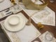 مفرش سفرة - بنقشة أهلاً وسهلاً - مطرز ذهبي - طقم كامل ل8 أشخاص_image_5