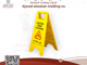 Yellow Portable Caution Sign - لوحة تحذيرية محمولة صفراء منطقة عمل_image_0