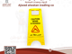 Yellow Portable Caution Sign - لوحة تحذيرية محمولة صفراء منطقة عمل_image_1