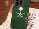 غطاء آيفون سيليكون ناعم مقاوم للصدمات بتصميم علم المملكة العربية السعودية متوافق مع iPhone 16 و15 و14 و13 و12 و11 وXS وX وXR و8 و7 وPlus وSE2 وPro Max_image_8