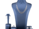 طقم ذهب ابيض عيار 18_image_0