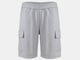 Grey Cargo Shorts_image_0