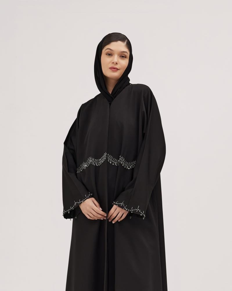 عباية كريب سوداء